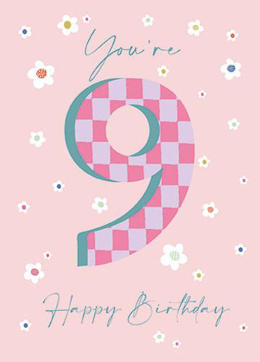 Picture of YOURE 9 HAPPY BIRTHDAY CARD